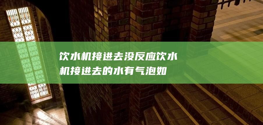 饮水机接进去没反应饮水机接进去的水有气泡如