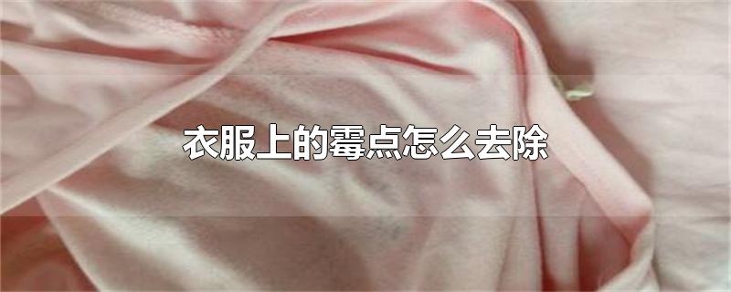 衣服上产生霉点怎样祛除