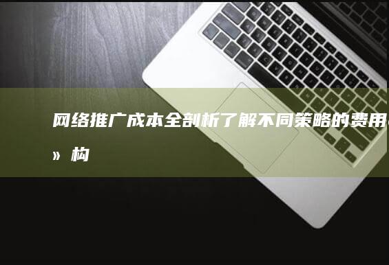 网络推广成本全剖析：了解不同策略的费用结构 (网络推广成本预测)